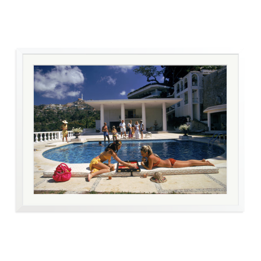 Slim Aarons 'Poolside Backgammon'
